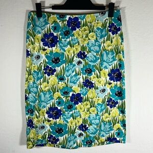 Talbots cotton floral skirt, size 4